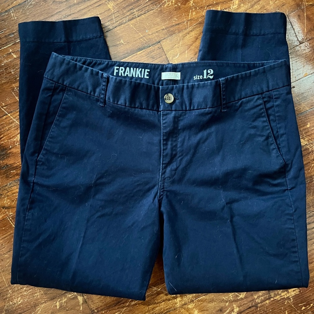 J. Crew Dark Blue Women’s Chinos; Size 12